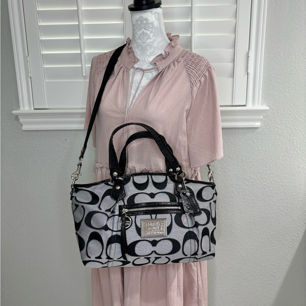 Coach Poppy Lurex Rocker Tote - Picture 16 of 17